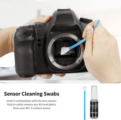 Professional DSLR Camera Cleaning Kit with APS-C Cleaning Swabs, Microfiber Cloths, Camera Cleaning Pen, for Camera Lens, Optical Lens and Digital SLR Cameras. - 이미지 2