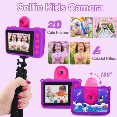 GKTZ Kids Camera - Waterproof Underwater Camera for Kids, Christmas Birthday Gifts for Girls Age 3-12, 1080P HD Children Digital Action Camera, Pool Toys for Kids Age 4-12 - 이미지 5