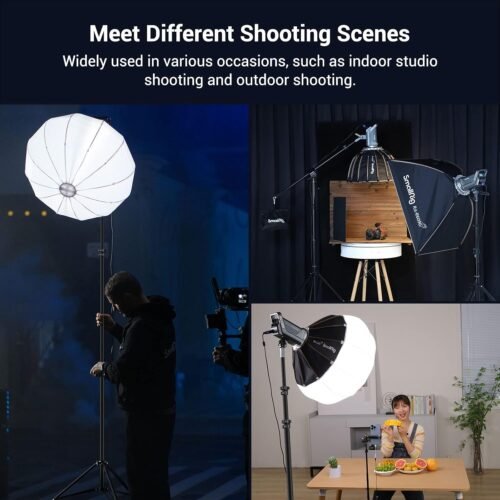 SmallRig Aluminum Light Stand 110"/9.2ft/280cm, Adjustable Photography Air-Cushioned Tripod Stand with 1/4" Screw for Softbox, Studio Light, Flash, Umbrella, Ring Light, Max Load 5kg, RA-S280A - 이미지 7