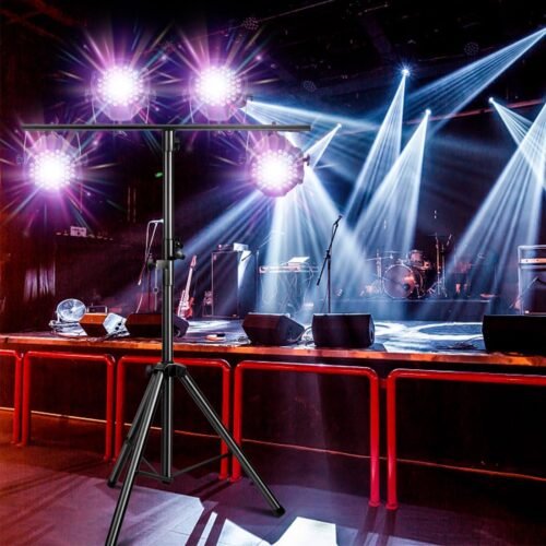 DJ Lights Stand, Heavy Duty DJ Stand 1 Pack, Portable Par Can Tripod Stage Light Stand Adjustable Height 41-95 Inch, DJ Lighting T Bar Suitable for Stages, Bar, Banquet, Party - 이미지 6