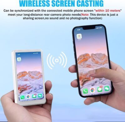 Phone Vlog Selfie Monitor Screen, Magnetic Mount, 1080P Wireless Recording, Using Phone Rear Camera for Selfie Vlog, Live Streaming, TikTok, Compatible with iPhone/Android (1#) - 이미지 3