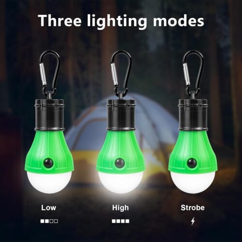 Led Camping Lantern USB Rechargeable,Outdoor Tent Lights for Camping Hanging,Kids with Clip Hook Camping Flashlight (4 Packs Black) - 이미지 5