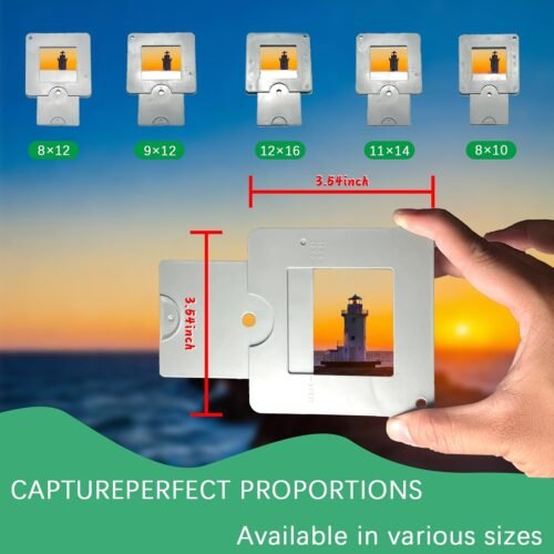 View Finder with Sliding Mechanism and Color Isolation: Essential Tools for Artists, Photographers, Painters, Durable ABS Plastic for Accurate Composition and Creative Exploration (2 Pack) - 이미지 2