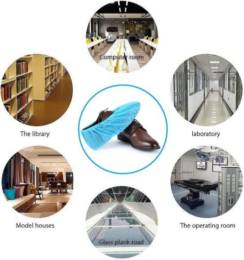 Shoe Covers Disposable 200 Pack (100 Pairs) | Non-Slip, Durable, Indoor | Protect Your Home, Floors and Shoes - 이미지 2