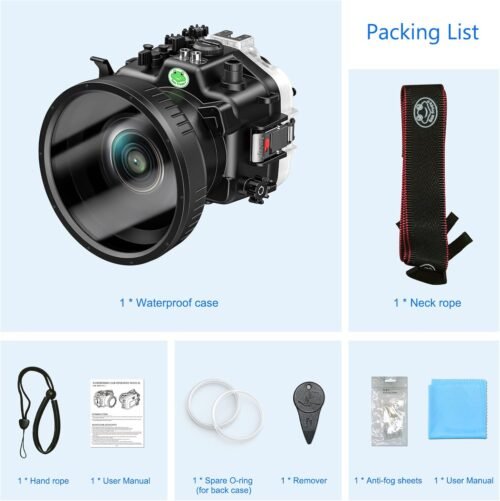 Sea frogs Waterproof Camera Housing Compatible with Sony A7M4 16-35MM IPX8 40m/130ft Maximum Diving Depth Underwater Camera Case A7 IV for Diving, Surfing, Rowing, Skiing - 이미지 8