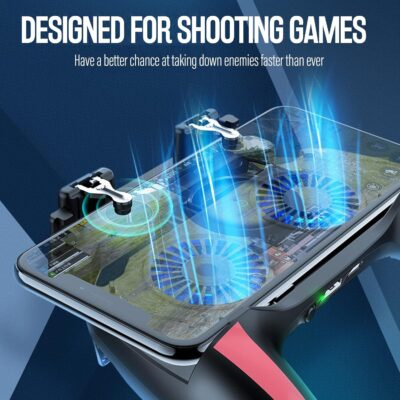 Mobile Game Controller with 4000mAh Power Bank & Cooling Fan, L1R1 Triggers Joystick for PUBG/Call of Duty/Fortnite, Gaming Grip Gamepad for 4.7-7" Android iOS Phone - 이미지 4