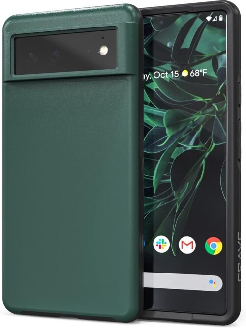Crave Slim Guard for Google Pixel 6, Shockproof Case for Google Pixel 6 - Forest Green