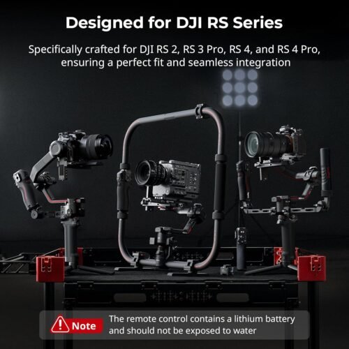 SMALLRIG Handle with Follow Focus for DJI RS 2 / RS 3 Pro/RS 4 / RS 4 Pro Gimbal Stabilizer, Handle with 1/4"-20 locating Holes and a Cold Shoe Mount, Max Load 4.4lb - 이미지 2