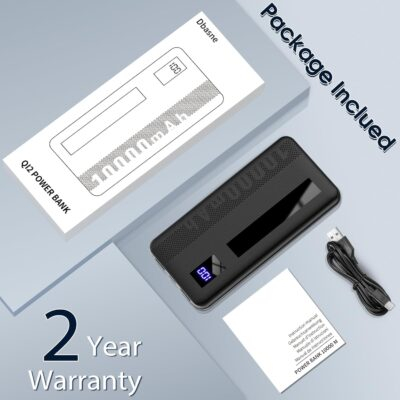 Dbasne Portable Charger, 10000mAh Ultral Slim Power Bank 3A Fast Charging, LED Display Phone Battery Pack Compatible with iPhone 16 15 14 13 Pro Plus Max Smartphone Android Tablet etc - 이미지 7