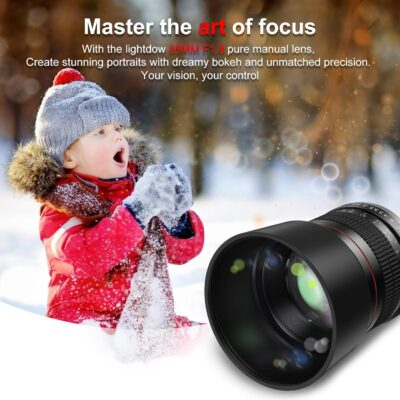 EF 85mm F1.8 Portrait Lens - Medium Telephoto Manual Cameras Lens for Canon EOS Rebel T Series (T8i/T7i/T7/T6/T3i/T2i/4000D/850D/SL3/SL2) & High-End DSLRs (6D Mark II/5D Mark IV/90D/80D/77D) - 이미지 3