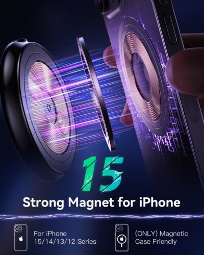 3 in 1 Charging Station for Apple Compatible with Magsafe Charger Stand with Apple Charging Station for iPhone 16 15 14 13 12, for Apple Watch, for AirPods 2/3/4/Pro/Pro 2 (Foldable) (Black) - 이미지 5