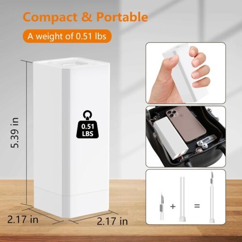 Cell Phone Cleaning Kit with Charging Port Cleaner, Stylus Pen, SIM Tool, Speaker Brush | Multi-Device Cleaner for iPhone, Samsung, AirPods, MacBook, Laptop, iPad, Keyboard, Camera Lens (White) - 이미지 7