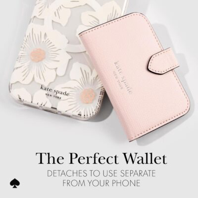 kate spade new york Morgan Magnetic Phone Wallet/Card Holder - Compatible with MagSafe Phones and Cases - Chalk Pink - 이미지 2