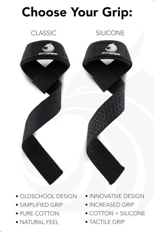 Fitgriff® Lifting Wrist Straps for Weightlifting, Gym, Deadlift, Workout (Made of Premium Cotton & Padded) - Men & Women - 이미지 5