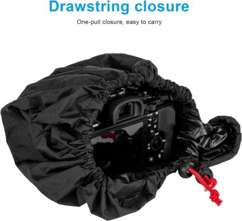 FOMITO Camera Rain Cover Coat Storage Bag Protector Rainproof Waterproof for Canon Nikon Sony - 이미지 5