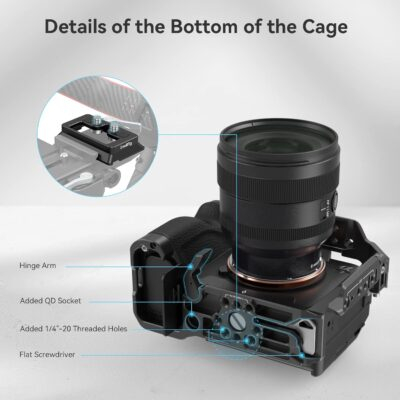 SmallRig Full Camera Cage for Sony Alpha 7R V/IV/S III/A7R IV/Alpha 1-3667B - 이미지 6