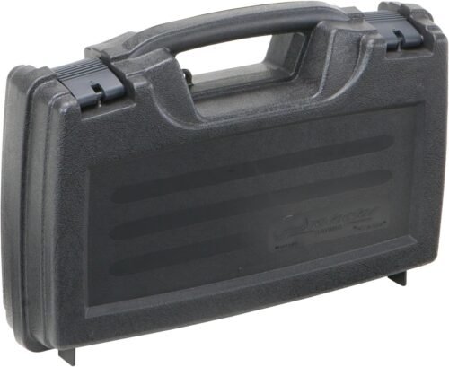 Plano Protector Series Single Pistol Case, Small, Black, Hunting Gun Case with Padlock Tabs and Foam Padding, Hard Plastic Pistol Case