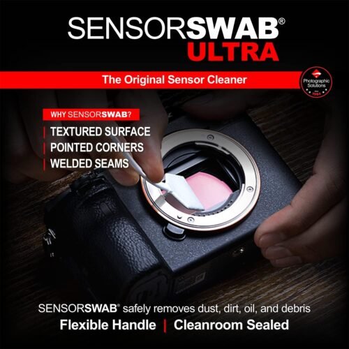 Sensor Cleaning Swab Kit - Aeroclipse Non-Flammable Optic Cleaning Solution (0.5oz/15ml) + Type-3 Sensor Swab Ultra 24mm (Pack of 6) - for Full Frame CMOS and CCD Sensors - Dust & Oil Remover - 이미지 4