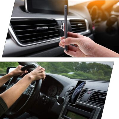 6 Pieces 3-in-1 Multipurpose Mobile Phone Bracket Holder 360 Degree Rotation Cell Phone Ring Stand for Car Home, 5 Colors - 이미지 3