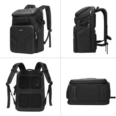 MOSISO Camera Backpack,DSLR/SLR/Mirrorless Photography Waterproof 17.3 inch Camera Bag with Front Hard Shell&Laptop Compartment&Tripod Holder&Rain Cover Compatible with Canon/Nikon/Sony, Space Gray - 이미지 8