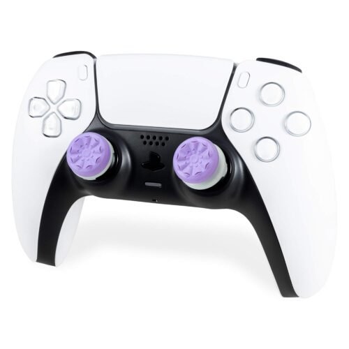KontrolFreek FPS Freek Galaxy Purple for PlayStation 4 (PS4) and PlayStation 5 (PS5) | Performance Thumbsticks | 1 High-Rise, 1 Mid-Rise | Purple - 이미지 6