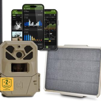 Moultrie Edge 2 Pro Cellular Trail Camera - Auto Connect Nationwide 4G LTE - On Demand 40MP Photo - 1440P Video with HD Audio - Ai False Trigger Elimination - 100 Ft Detection Range - No-Glow Flash