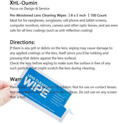 Monitor Wipes - Pre-Moistened Electronic Wipes, Surface Cleaning for Computers, Cell Phones, Sunglasses, LCD Screens, Monitor - Quick Drying, Streak-Free, Ammonia-Free - Screen Wipes - 이미지 5