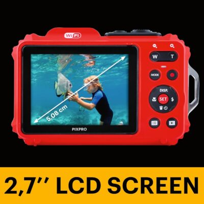 KODAK PIXPRO WPZ2 Rugged Waterproof Digital Camera 16MP 4X Optical Zoom 2.7" LCD Full HD Video, Red - 이미지 5