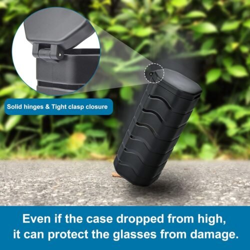 iGuerburn Large Sunglasses Case Hard Shell, Indestructible Glasses Case Travel for Oakley Ray-Ban Maui Jim Sunglasses - 이미지 4