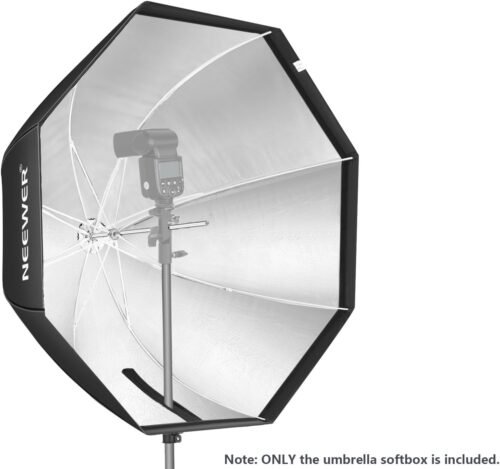 Neewer 47''/ 120cm Octagonal Softbox Umbrella with Carrying Bag for Portrait or Product Photography, Suitable for Canon Nikon Sony Speedlite, Studio Flash (Black) - 이미지 3