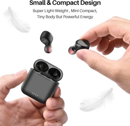 TOZO T6 True Wireless Earbuds Bluetooth 5.3 Headphones 50H Long Playtime, Wireless Charging Case, IPX8 Waterproof Stereo Earphones, Built-in Mic Calls, Headset Premium Deep Bass 32 Preset EQs via APP - 이미지 8