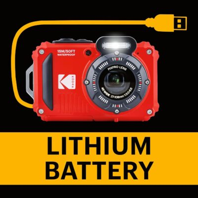 KODAK PIXPRO WPZ2 Rugged Waterproof Digital Camera 16MP 4X Optical Zoom 2.7" LCD Full HD Video, Red - 이미지 6