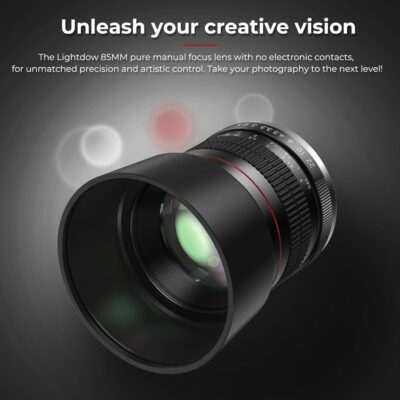 EF 85mm F1.8 Portrait Lens - Medium Telephoto Manual Cameras Lens for Canon EOS Rebel T Series (T8i/T7i/T7/T6/T3i/T2i/4000D/850D/SL3/SL2) & High-End DSLRs (6D Mark II/5D Mark IV/90D/80D/77D) - 이미지 4