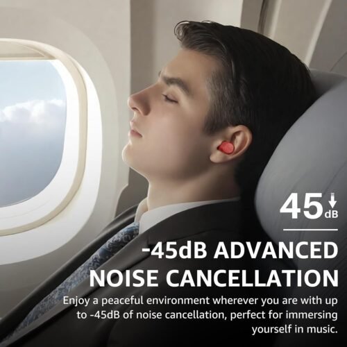 TOZO Hybrid Active Noise Cancelling Wireless Earbuds, 6 Mics ENC Clear Call, IPX8 Waterproof, in Ear Bluetooth 5.3 Headphones Stereo Bass Ear Buds 59H Playtime with LED Display 32 EQs via APP - 이미지 3