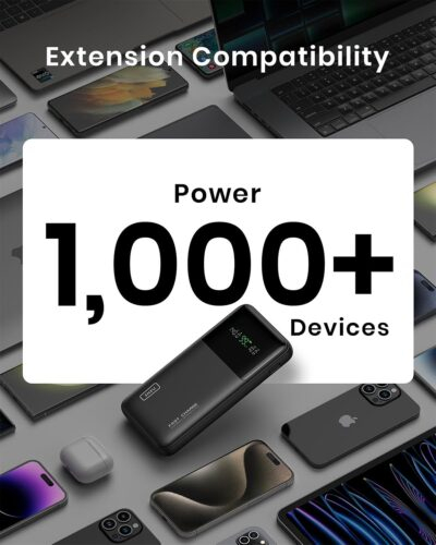 INIU 140W Power Bank, 27000mAh High Capacity Laptop Portable Charger, USB C in&Out Tablet Powerbank, Digital Display Phone Charger, Travel Charger Compatible with iPhone 16, iPad, MacBook, Laptop etc. - 이미지 4