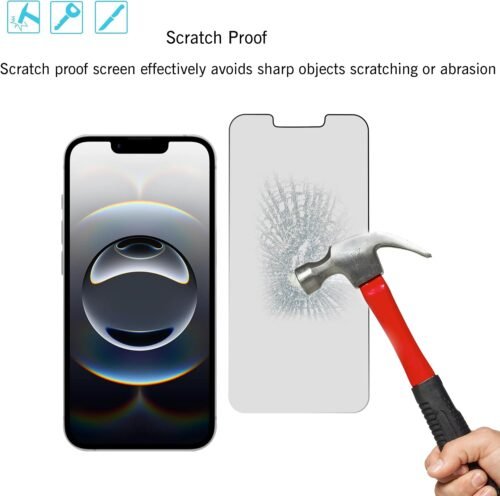 Ailun Privacy Screen Protector for iPhone 16e / iPhone 14 / iPhone 13 / iPhone 13 Pro [6.1 Inch] 2 Pack Anti Spy Private Tempered Glass Anti-Scratch Case Friendly [Not for iPhone 16 6.1 Inch] - 이미지 5