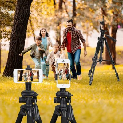 Phone Tripod Mount Adapter/Universal Tripod Cell Phone Holder, Fits Any Smartphone, 1/4" Standard Screw, Rotating Vertical and Horizontal, Compatible with iPhone, Samsung, Selfie Stick, Monopod - 이미지 5