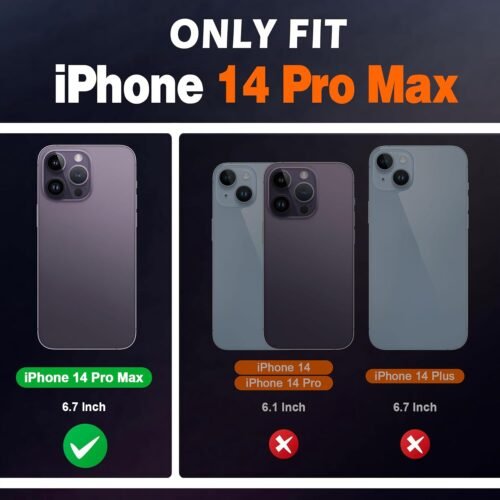 SHIELDON Case for iPhone 14 Pro Max 5G 6.7", Genuine Leather Wallet Flip Cover RFID Blocking Card Slots Magnetic Closure Case Compatible with iPhone 14 Pro Max 2022 - Black - 이미지 2