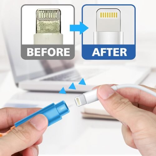 iPhone Cleaning Kit for Charging Port Cleaner, Multi-Tool iPhone Cleaner Repair Lightning Cables, Phone Cleaning Kit for iPhone, iPad, Connectors, Speaker, Airpod Cleaner Kit, Light Blue - 이미지 5