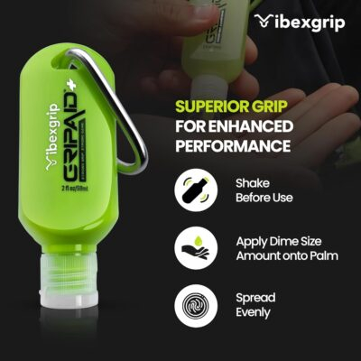 GRIPAID - Hand Gel Grip Enhancer, Prevent Sweaty Hands for a Strong Grip, Golf, Tennis, Gaming, & Pickleball Grip, 2 Ounces - 이미지 6