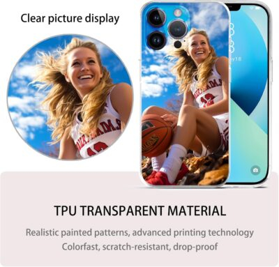 Personalized Customized Phone Case, Compatible with iPhone 16 15 14 13 12 11 Pro Max Mini Plus Xr X, Design Your Own Personalized Picture Phone Case, A Gift for Family and Friends（1 Photo） - 이미지 2