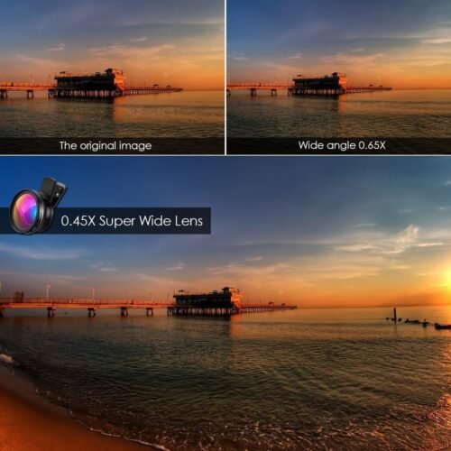 Criacr Phone Camera Lens, 0.45X Super Wide Angle Lens, 15X Macro Lens, Clip-On 2 in 1 Professional for iPhone Lens Kit for TIK Tok, Vlog, Yotube, Compatible with iPhone, Samsung, Google Pixel - 이미지 7