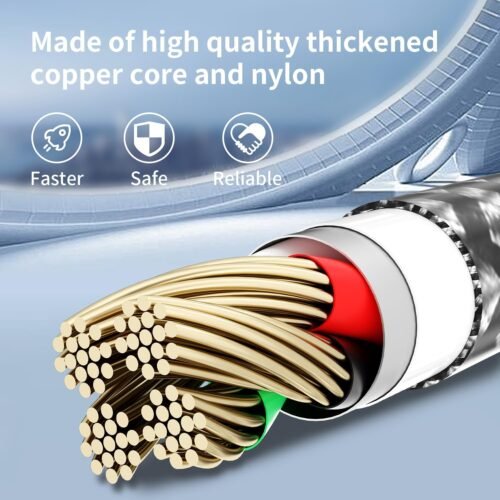 Multi Charging Cable,(2Pack 4FT) 3 in 1 Charging Cable for Multiple Devices, Nylon Braided Universal Charger Phone Charger Cord with Type-C,Micro USB,IP Port for iPhone16/15 Series/Phone&Pad - 이미지 5