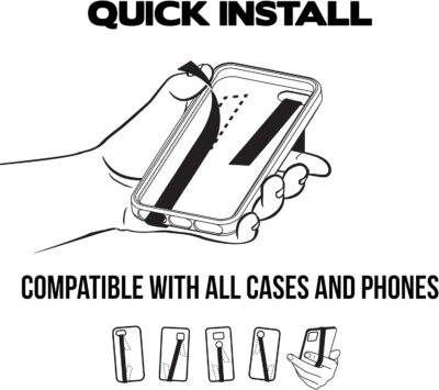 Phone Loops Silicone Elastic Phone Holder, Hand Strap, Light Slim & Discreet Grip - 이미지 9