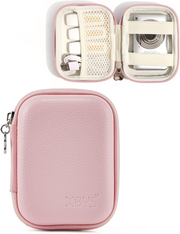 Chic Pink Travel Pouch for Your Compact Camera: Perfect Case for CAMKORY, KODAK, Canon IXUS, and More!
