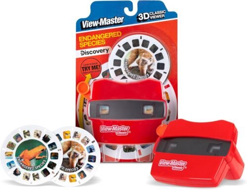 Classic View-Master - Metallic Viewfinder With 2 Reels Included - STEM, Retro, Nature Learning Toy for Kids and Adults, Toddlers, Ages 3+