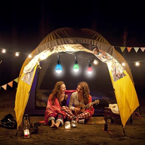 Led Camping Lantern USB Rechargeable,Outdoor Tent Lights for Camping Hanging,Kids with Clip Hook Camping Flashlight (4 Packs Black) - 이미지 6