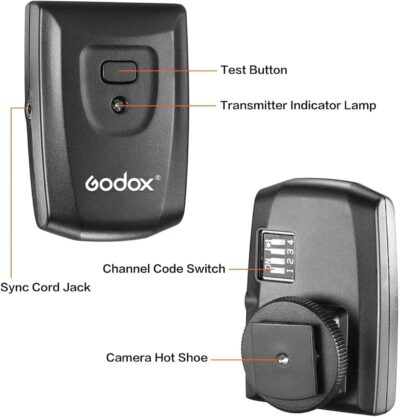Godox CT-16 Wireless Radio Flash Trigger Receiver Kit, 16 Channel 2.4GHz Wireless Flash Trigger Kit (1x Transmitter+3X Receiver), Compatible for Canon Nikon Pentax DSLR Camera - 이미지 4