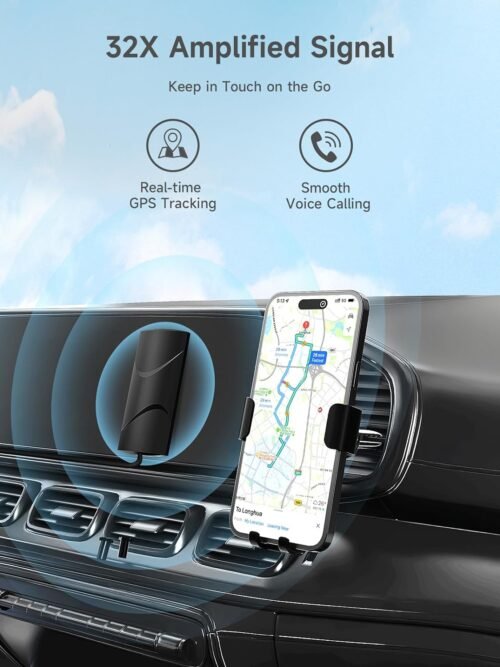 Cell Phone Signal Booster for Car, SUV and Truck | Boosts 5G 4G LTE Data & Volte on Band 12/13/17 | Omni-Directional Roof Antenna Easy Installation | FCC Approved - 이미지 4