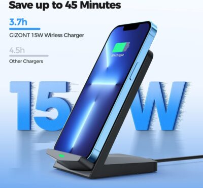 Wireless Charger [2 Pack],15W Fast Wireless Charging Stand,Wireless Charger Compatible with iPhone 15/15 Plus/15 Pro Max/14/13/12 /11Pro Max/XR/XS/X/8 Plus,Galaxy S23/S22/S21/S20 Note 20/10,Google,etc - 이미지 2